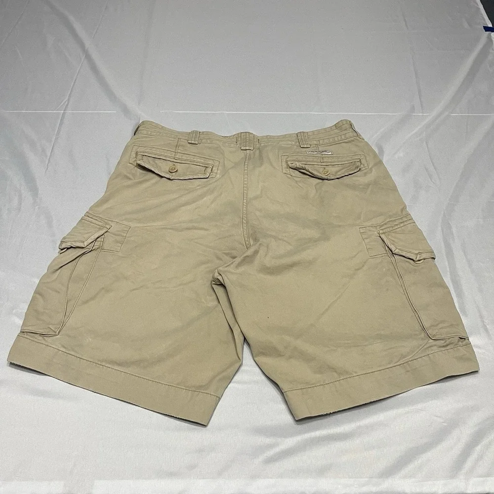 Polo Ralph Lauren Shorts Men 38 Beige Cargo Pockets Cotton Twill Fabric Hike 9